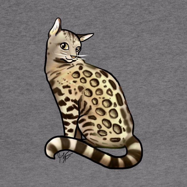 Cat - Bengal Cat - Tan by Jen's Dogs Custom Gifts and Designs